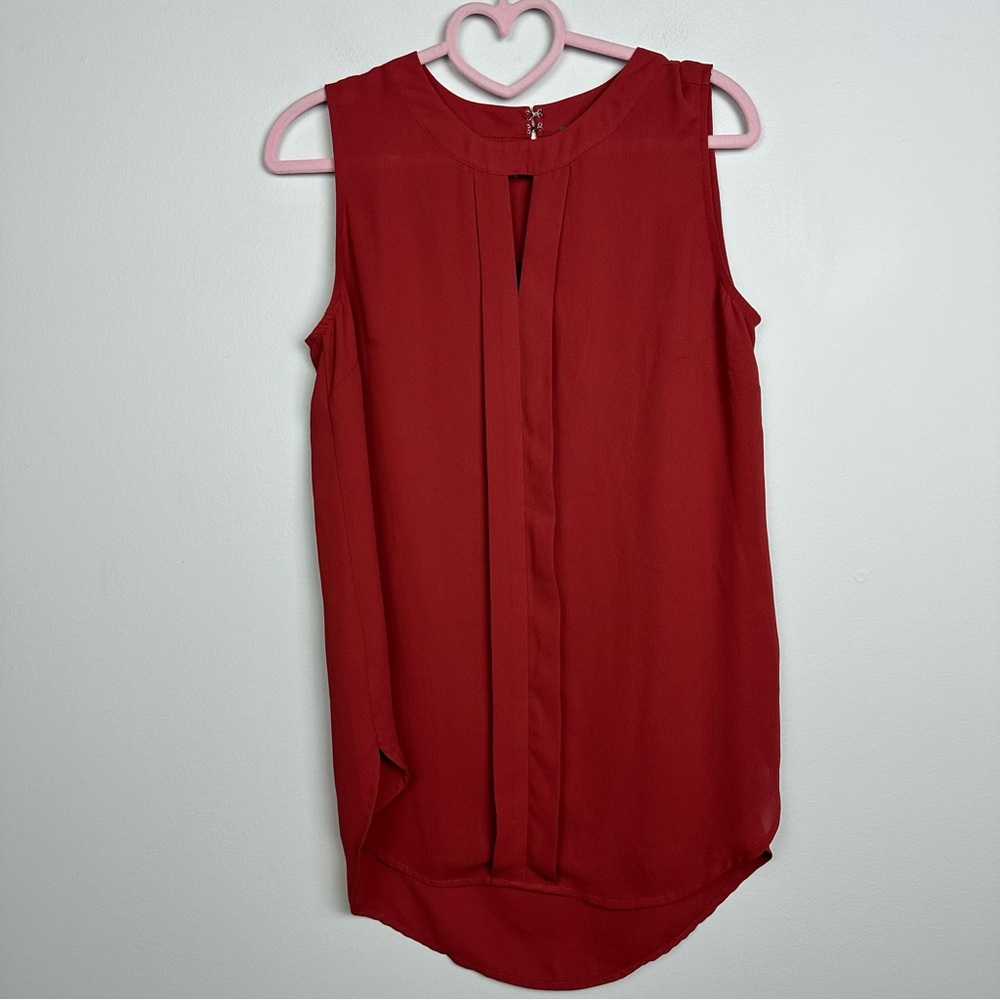 Vince Camuto Sleeveless Red Blouse Size Small